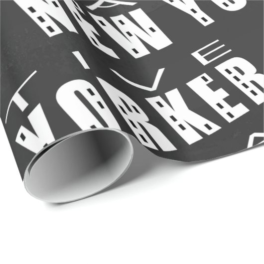 Native New Yorker Pattern Cadeaupapier (Rol Hoek)