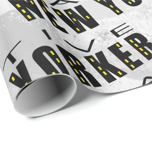 Native New Yorker Pattern Cadeaupapier (Rol Hoek)