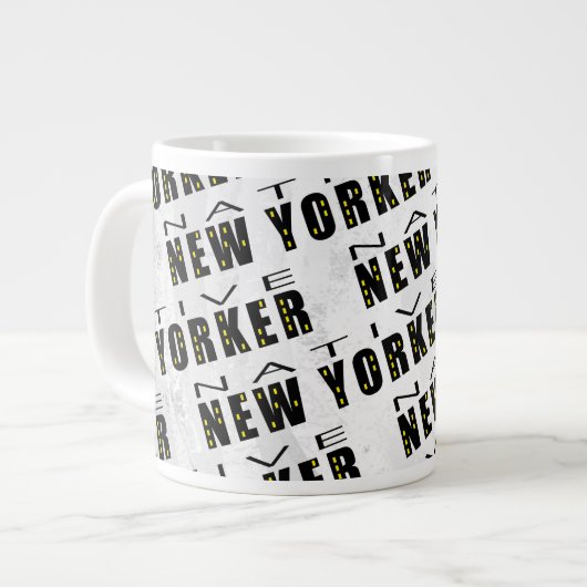 Native New Yorker Pattern Grote Koffiekop (Links)