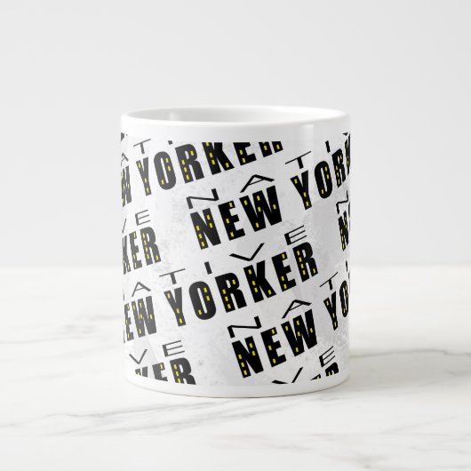 Native New Yorker Pattern Grote Koffiekop (Voorkant)