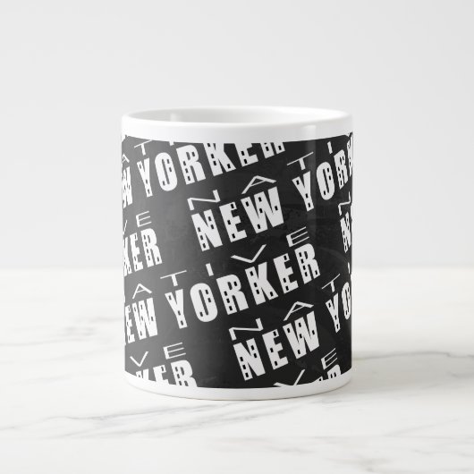 Native New Yorker Pattern Grote Koffiekop (Voorkant)