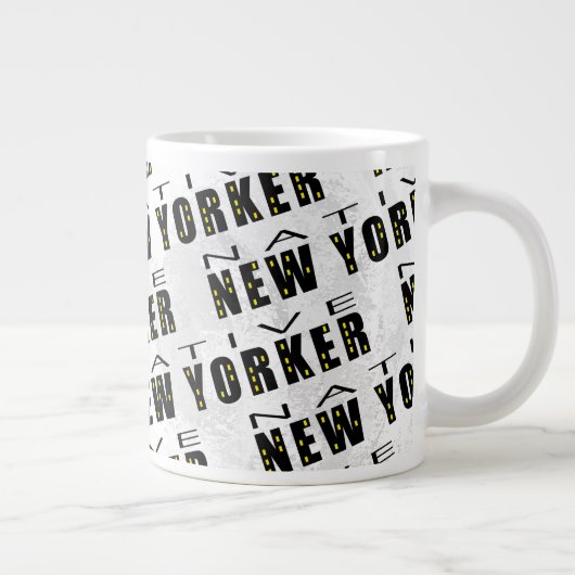Native New Yorker Pattern Grote Koffiekop (Rechts)