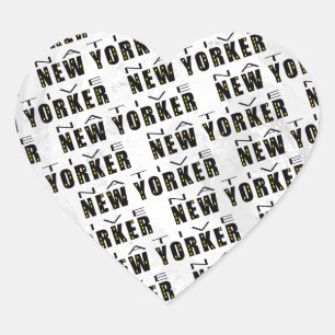 Native New Yorker Pattern Hart Sticker