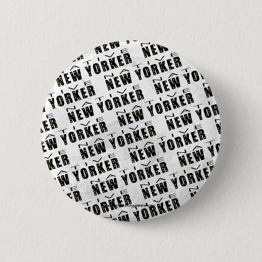 Native New Yorker Pattern Ronde Button 5,7 Cm (Voorkant)