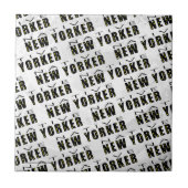 Native New Yorker Pattern Tegeltje (Voorkant)