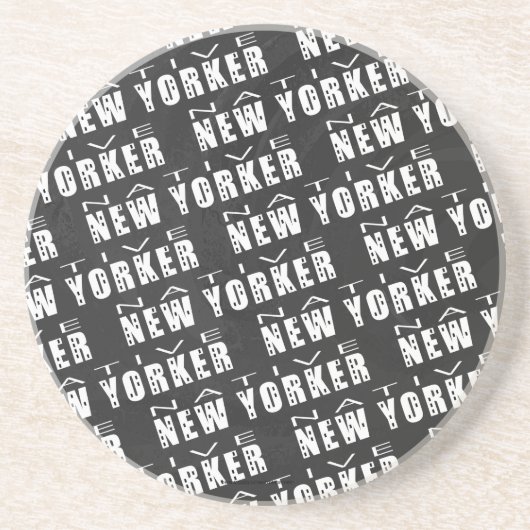 Native New Yorker Pattern Zandsteen Onderzetter (Voorkant)