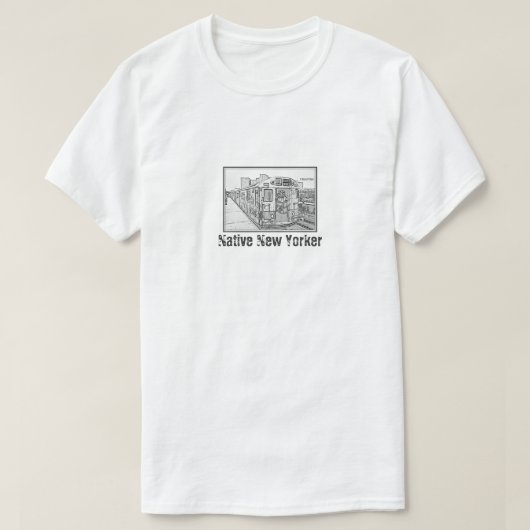 Native New Yorker (Subway Edition) een MisterP-Shi T-shirt (Design voorkant)