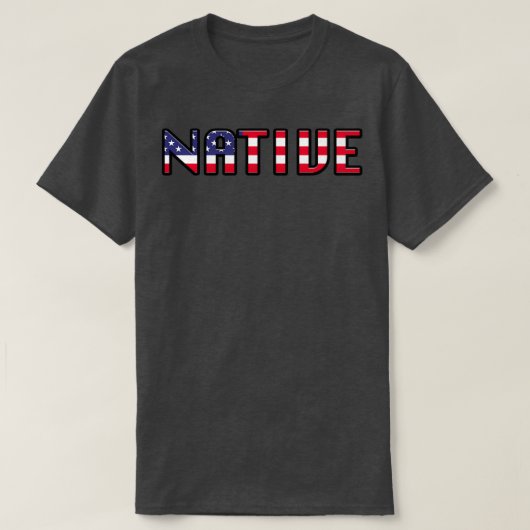 Native New Yorker Wording T-shirt (Design voorkant)