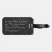 Native New Yorker zwart Bagagelabel (Achterkant horizontaal)