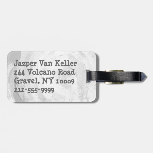 Native New Yorker zwart Bagagelabel (Achterkant horizontaal)