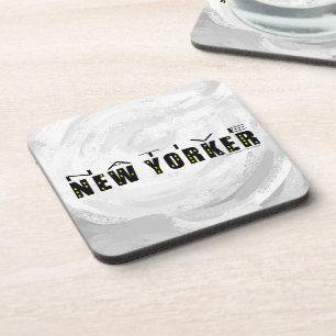 Native New Yorker zwart Bier Onderzetter