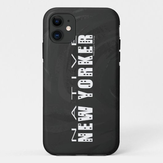 Native New Yorker zwart Case-Mate iPhone Case (Achterkant)