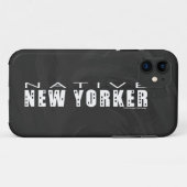 Native New Yorker zwart Case-Mate iPhone Case (Achterkant (horizontaal))