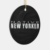 Native New Yorker zwart Keramisch Ornament (Rechts)