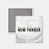 Native New Yorker zwart Magneet (Voorkant / Achterkant)