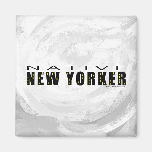 Native New Yorker zwart Magneet (Voorkant)