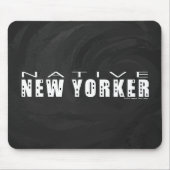 Native New Yorker zwart Muismat (Voorkant)