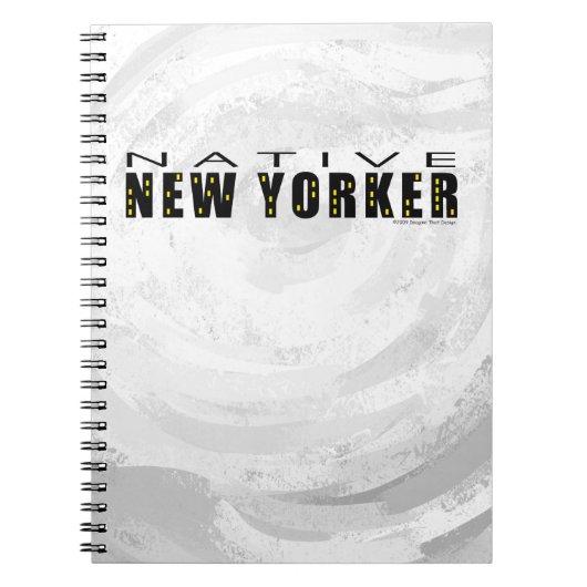 Native New Yorker zwart Notitieboek (Voorkant)