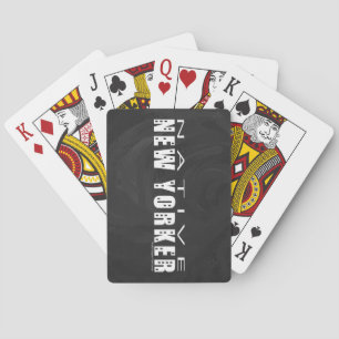 Native New Yorker zwart Pokerkaarten