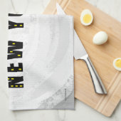 Native New Yorker zwart Theedoek (Quarter Fold)