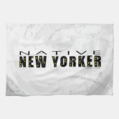 Native New Yorker zwart Theedoek (Horizontaal)