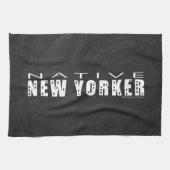 Native New Yorker zwart Theedoek (Horizontaal)