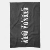 Native New Yorker zwart Theedoek (Verticaal)