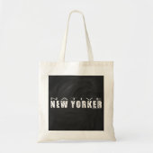 Native New Yorker zwart Tote Bag (Voorkant)
