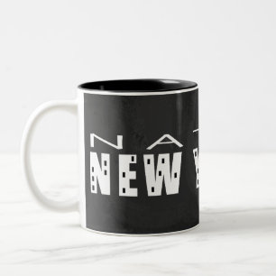 Native New Yorker zwart Tweekleurige Koffiemok