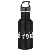 Native New Yorker zwart Waterfles (Voorkant)