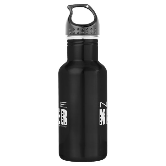 Native New Yorker zwart Waterfles (Achterkant)