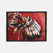 Native "Nez Perce Chief" original art  Fleece Deken (Voorkant (Horizontaal))