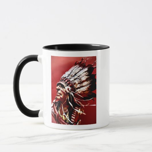 Native "Nez Perce Chief" original art Mug Mok (Links)