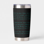 Native ontwerp aangepast persoonlijk geïsoleerde drinkbeker (Achterkant)