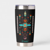 Native ontwerp aangepast persoonlijk geïsoleerde drinkbeker (Voorkant)