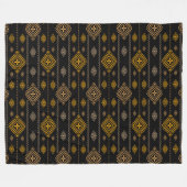 Native Patroon Boho Cultuur Etnisch Ontwerp Fleece Deken (Voorkant (Horizontaal))