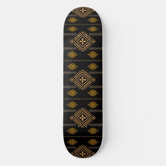 Native Patroon Boho Cultuur Etnisch Ontwerp Persoonlijk Skateboard (Voorkant)