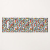 Native Pattern aangepaste naam yoga mat (Voorkant (horizontaal))