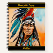 Native Pattern Composition Book Notitieboek (Voorkant)