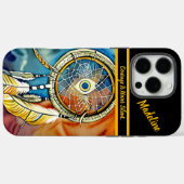 Native Pattern Diary: Culturele Elegantie Case-Mate iPhone Case (Achterkant (horizontaal))
