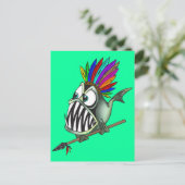 Native Piranha Briefkaart (Staand voorkant)