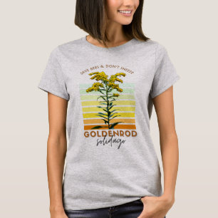Native Plant Goldenrod Wildflower Grafisch T-shirt