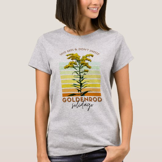 Native Plant Goldenrod Wildflower Grafisch T-shirt (Voorkant)