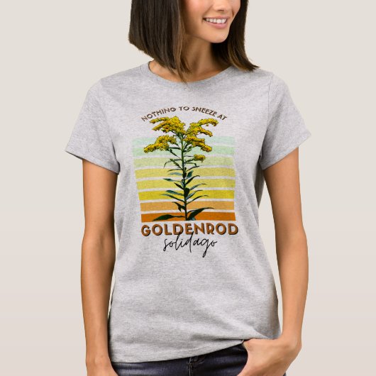 Native Plant Goldenrod Wildflower Graphic T-Shirt (Voorkant)