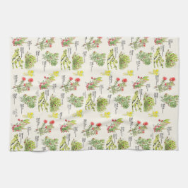 Native Plants Hawaii Volcano Trail Kitchen Towels Theedoek