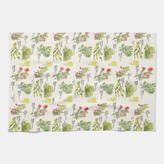 Native Plants Hawaii Volcano Trail Kitchen Towels Theedoek
