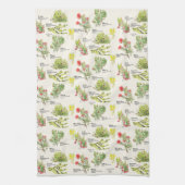 Native Plants Hawaii Volcano Trail Kitchen Towels Theedoek (Verticaal)