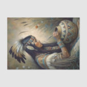 Native Potter Painting Pot Decoupage Tissuepapier (Voorkant)