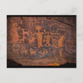 Native Prehistorische Rock Art Briefkaart (Voorkant)
