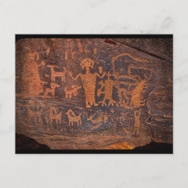 Native Prehistorische Rock Art Briefkaart